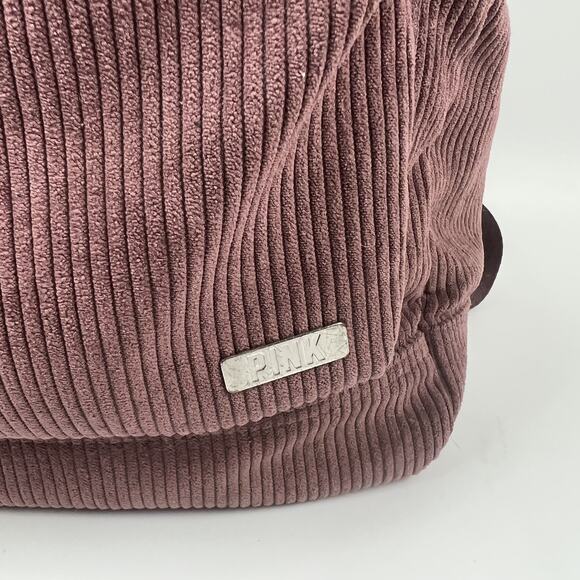 Victoria's Secret PINK Campus Corduroy pink Backpack New. - Picture 2 of 8